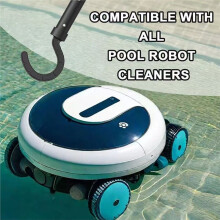 Crochet de Nettoyeur de Piscine Robotisé 4 Pièces, Accessoires de Piscine Keyrank pour les Robots Aspirateurs, S'Adapte Aux Perches Télescopiques