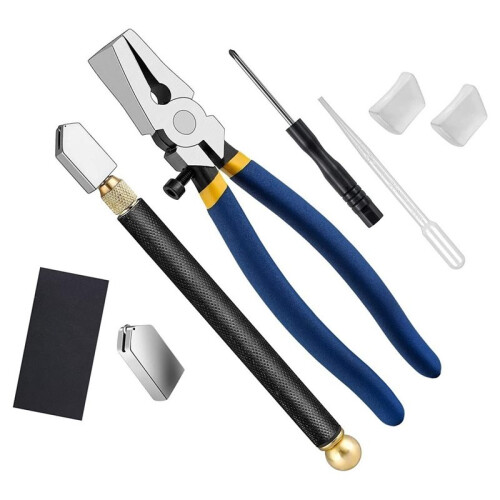 Zware Glassnijset en Oliedruppelaar Constructiegereedschap Glastang voor Glasfusie 1