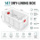 Dry Lining Box Gypsum Board Drywall Plaster Board 47mm Depth Wall  Box Socket Cassette Screw Hole Space 120mm 2pc 7