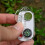 10 Pcs White Compass Thermometer Keychains,  Navigation Tools with Temperature Gauge for Hiking Camping 5