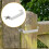Fence Panel Brackets Fence Post Security Brackets Post Clips Stabilizer Fence Post Repair Kit for Concrete, Wooden Posts 2
