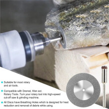 10pcs 40mm Diamond Cutting Disc Cut Off Rotary Tool Disk Circular Saw Blade for Wood Stone Plastic Glass Ceramic