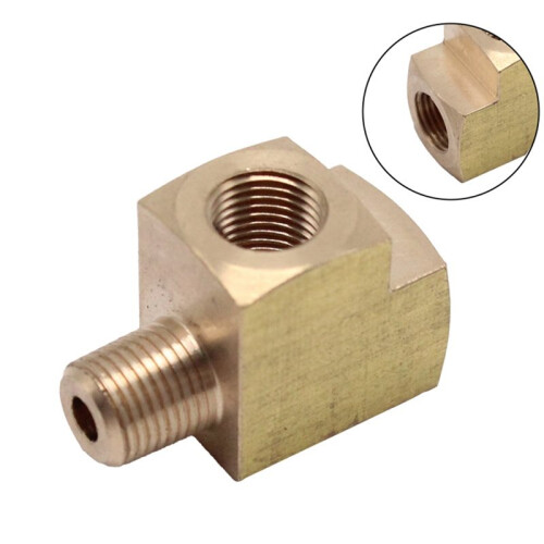 Hoekadapter M10x1 T-Connector voor Oliedruksensor van de Verdeler, Oliedrukmeteradapter 2