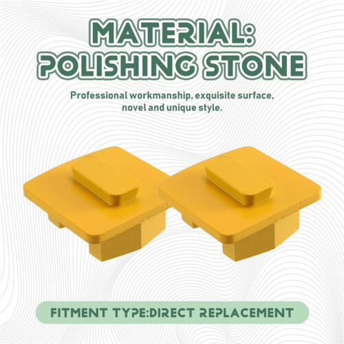3Pcs Concrete Floor Polishing Tools Double Segment Diamond Grinding Blocks for Cement Surface and Stone Floor 2