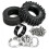 Conjunto de Rodas e Pneus RC Beadlock de 1,3 Polegadas, Peças de Upgrade para Crawler RC 1/18 para MJX H18P para Caminhão Off-Road para  Bronco 2
