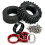Conjunto de Rodas e Pneus RC Beadlock de 1,3 Polegadas, Peças de Upgrade para Crawler RC 1/18 para MJX H18P para Caminhão Off-Road para  Bronco 4