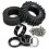 Conjunto de Rodas e Pneus RC Beadlock de 1,3 Polegadas, Peças de Upgrade para Crawler RC 1/18 para MJX H18P para Caminhão Off-Road para  Bronco 5