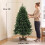 Homcom (S) HOMCOM Artificial Christmas Tree, Solid Fir Wood Stand, Green 3