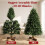 Homcom (S) HOMCOM Artificial Christmas Tree, Solid Fir Wood Stand, Green 7