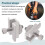 8Pack Solar Panel Mounting Brackets, Solar Panel End Clamps, Centre Clamps, for PV Solar Panel Solar Module 6