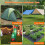 Estacas de Tenda Pesadas de 7 Polegadas - Pacote com 10, Âncoras de Metal com Cabeça Laranja de Alta Visibilidade para Camping 4
