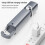 SMILING  3 Pcs Rechargeable EDC Flashlight with Hook Lock,  Adjustable Focus Pocket Light, COB LED Emergency Lamp 8