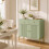 Homcom HOMCOM Modern Sideboard with 2 Drawers, and Adjustable Shelf, Light Green 9