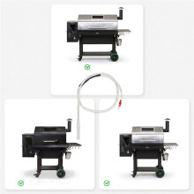 P-1217 DC12V 80W Ceramic Igniter Rod 810mm Long Wire Pellet Grill Heating Accessories Replacement Ignition Parts