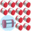32-Pack MIG Welding Wire Cleaner Pads, Red & Gray, for Enhanced Wire Maintenance 3