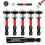 6pcs Drywall Screw Setter Set, 1/4" Hex Adjustable Depth Positioning Bits with Magnetic Bit Holder Extension Bar 2