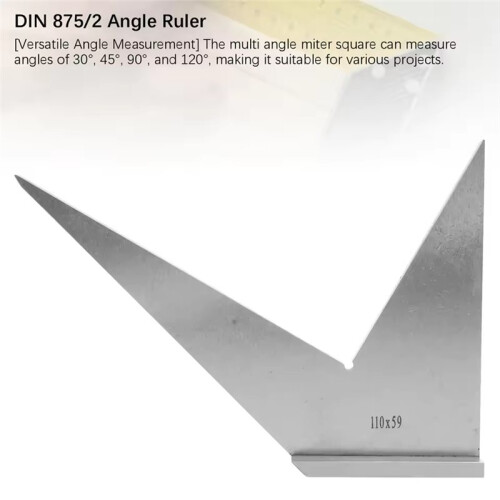 Multi Angle Miter Square Protractor for Precise Measurements At 30/45/90/120 Degrees Machinist Engineers Protractor Tool 1