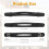 Replacement Luggage Handle, 9"/23cm Long, Heavy-Duty Plastic Pull Handle, Suitable for Luggage Repair - Easy to Install 6