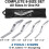 BrickTuck Pointing Trowel Tool - 4-Piece Stainless Steel Double Ended Bricks Jointer Cement Tools Set for Masonry 3