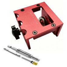 Deurslot Mortise Gereedschap voor Router, Aluminium Legering Deurslot Sjabloon Kit Geschikt voor 1-3/8" & 1-3/4" Dikke Houten Deuren