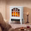 Homcom (White) HOMCOM Electric Fireplace, Freestanding Log Burner, LED Flame Effect 3