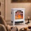 Homcom (White) HOMCOM Electric Fireplace, Freestanding Log Burner, LED Flame Effect 9
