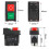 YH02A 250VAC Electromagnetic Push Button Switches  Machine Tool Equipment Waterproof  4pin 6