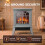 Homcom (Grey) HOMCOM Electric Fireplace, Freestanding Log Burner, LED Flame Effect 7