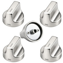 5 Pièce Bouton de Contrôle W11188749 pour WGG745S0FS02, WGG745S0FS00, WGG745S0FS05, WGG745S0FS10, Etc. Cuisinière à Gaz