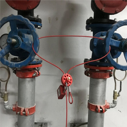 Adjustable Cable Lock Wide Application for Industrial Safety - Reliable Locking Handle,Supports Multiple Yellow 1