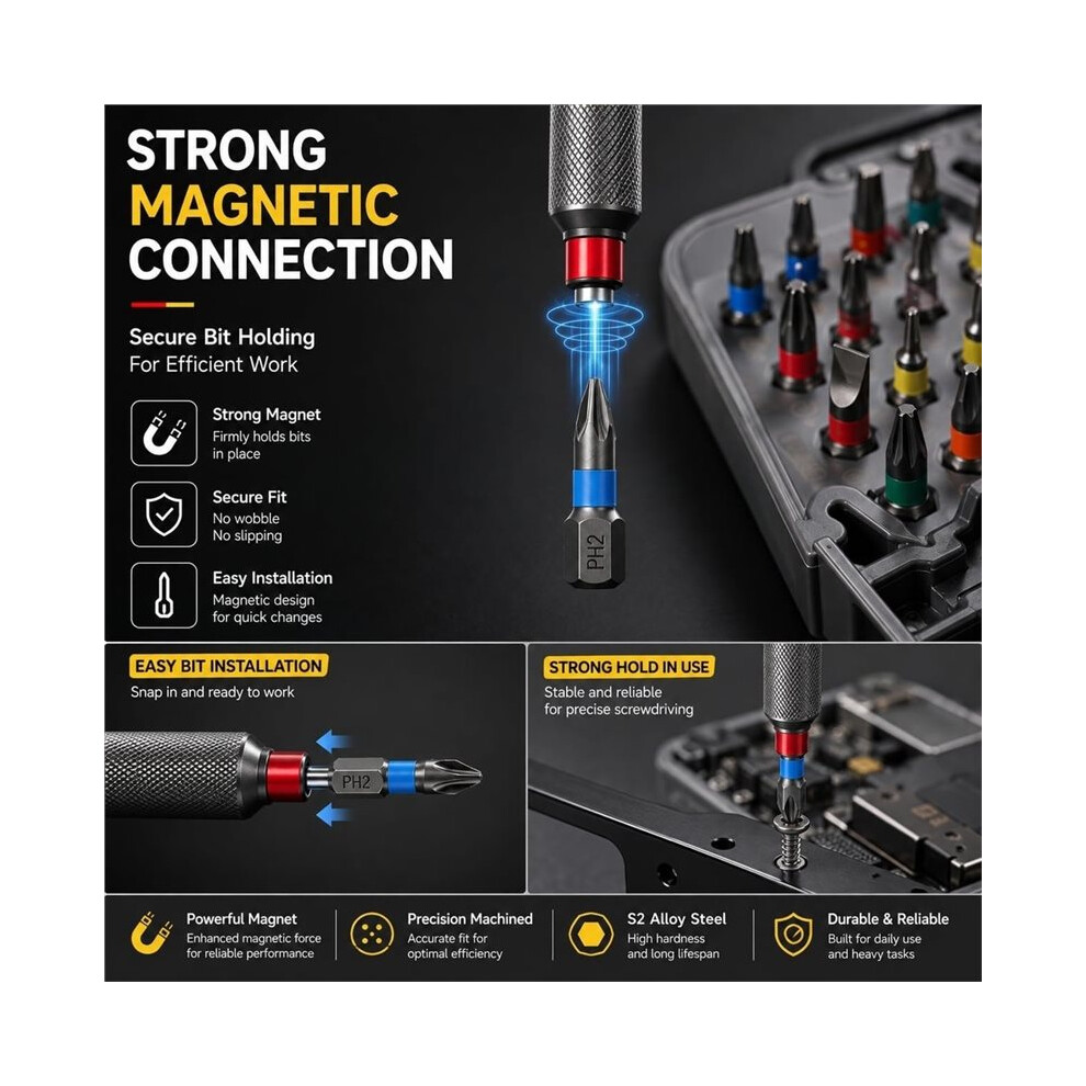 Multi Tool Rachet 24in1 Multifunction Ratchet Screwdriver Set Multi Magnetic Bits Repair ...