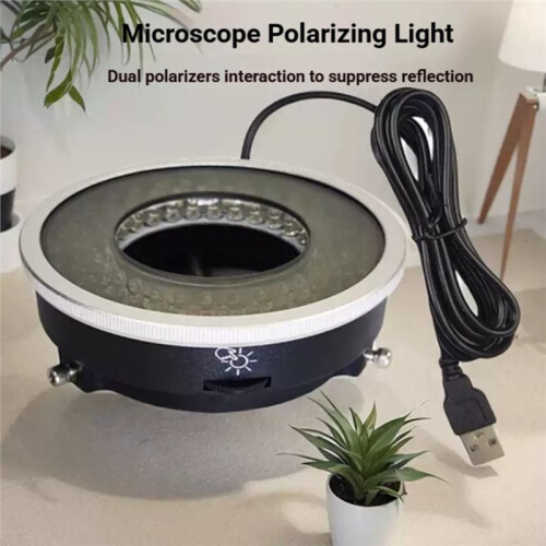 USB LED  Polarized Light Source for Mobile Phone Repair Microscope with Adjustable Brightness Polarizing Filter 1