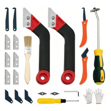 Grout Removal Tool Kit for Tubs & Showers - Essential Grout Scraper & Cleaner for Tile Joints, Includes Screwdriver