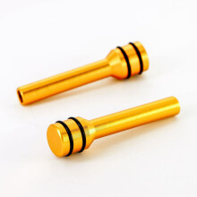 Türknopf Auto Universell Aluminium Gold 2 Stück
