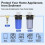 Spin-Down Sediment Filter with 1" MNPT & 3/4" FNPT Dual Thread Includes 3/4" MNPT Adapter,40/100/200 -Mesh 2
