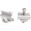 8Pack Solar Panel Mounting Brackets, Solar Panel End Clamps, Centre Clamps, for PV Solar Panel Solar Module 5