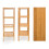 Bamboe badkamerplank met 4 planken 1