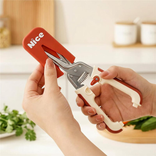 Kitchen Shears with Magnetic Sheath, Heavy Duty Multipurpose Poultry Scissors for Chicken, Meat, Herbs, BBQ 1