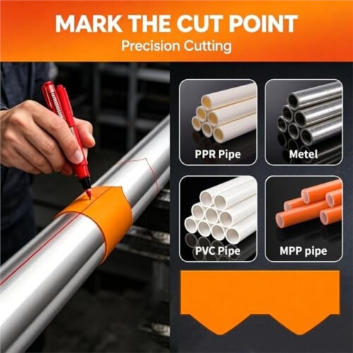 20 Pcs Pipe Saddle Template,Accurate Arc  Wrap Around Tube Cutter Tools for Welding, Plumbing and Insulation 1