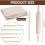 12 Pcs Pottery Tools Kit for Clay Pottery Rolling Pin Guide 10 Pcs 5 Size Rolling Pin Guide, Linen Tablecloth Mat 7