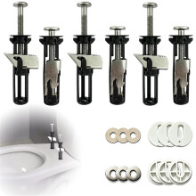 6Pack Heavy Duty Toilet Fastener Bolt Kit,Universal Toilet Bolts Easy to Install, Bathroom Toilet Repair Screw