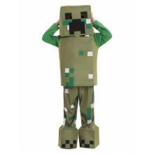 (M (Height: 115-125cm), New Creeper) NEW Kids Minecraft Halloween Cosplay Costume Jumpsuit Fancy Dress Party Outfit