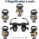 Hands Free Headband Magnifying Glasses with 2 LED Lights, 8 Interchangeable Optical Lenses ABS Shell 2