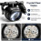 Hands Free Headband Magnifying Glasses with 2 LED Lights, 8 Interchangeable Optical Lenses ABS Shell 5