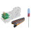Double Row Program Burning Test Clip Pcb Fixture Probe Download Program Programming Burning 2.54mm 3P 5