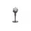 Home Black Skeleton Hand Taper Candle Holder 1