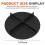 8" Spreader Spinner Disk 3013824 Compatible with Bu-Yers ATVS15A UTVS16 7