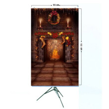 (3X5 feet)Children Photography Background Cloth Christmas Theme Photo Studio Props Gift