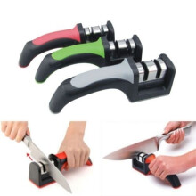 2 Stages For Kitchen Knife Sharpener Sharpening Stone Tools Carbide Ceramic