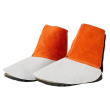 Leather Welding Spats Heat and Abrasion Welding Boot Covers Welding Gaiters Spark Protection 'S Foot Protection